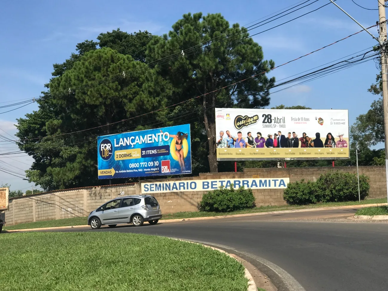 Outdoor em Paulínia/SP – 3x9m aceita lona e papel