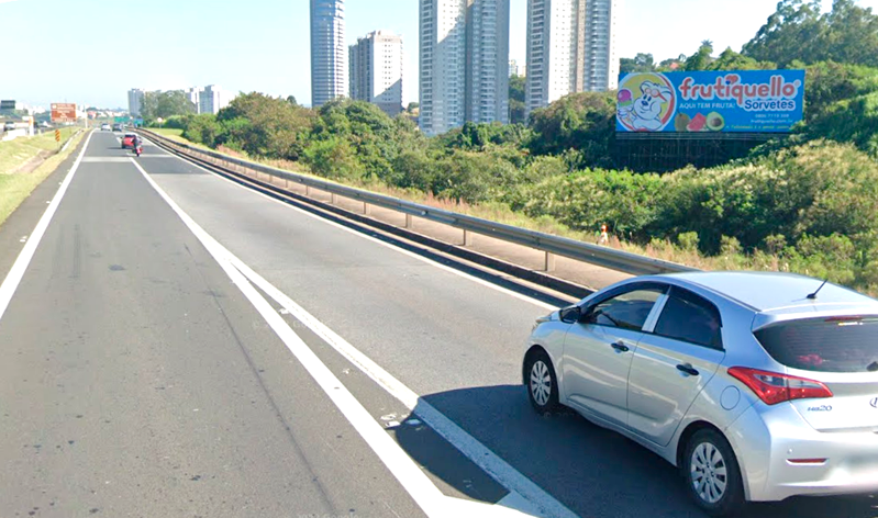 painel rodoviario em Jundiaí